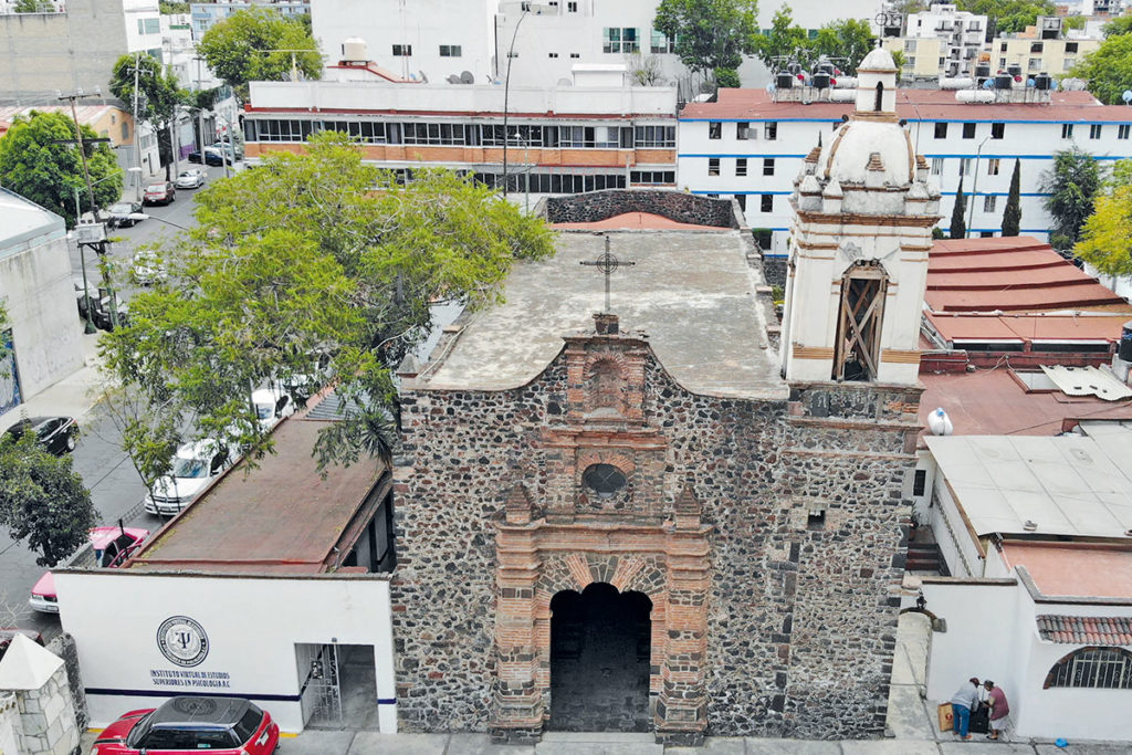 La parroquia de San Simón fue una de las primeras iglesias de la Nueva España. Foto: Ricardo Sánchez