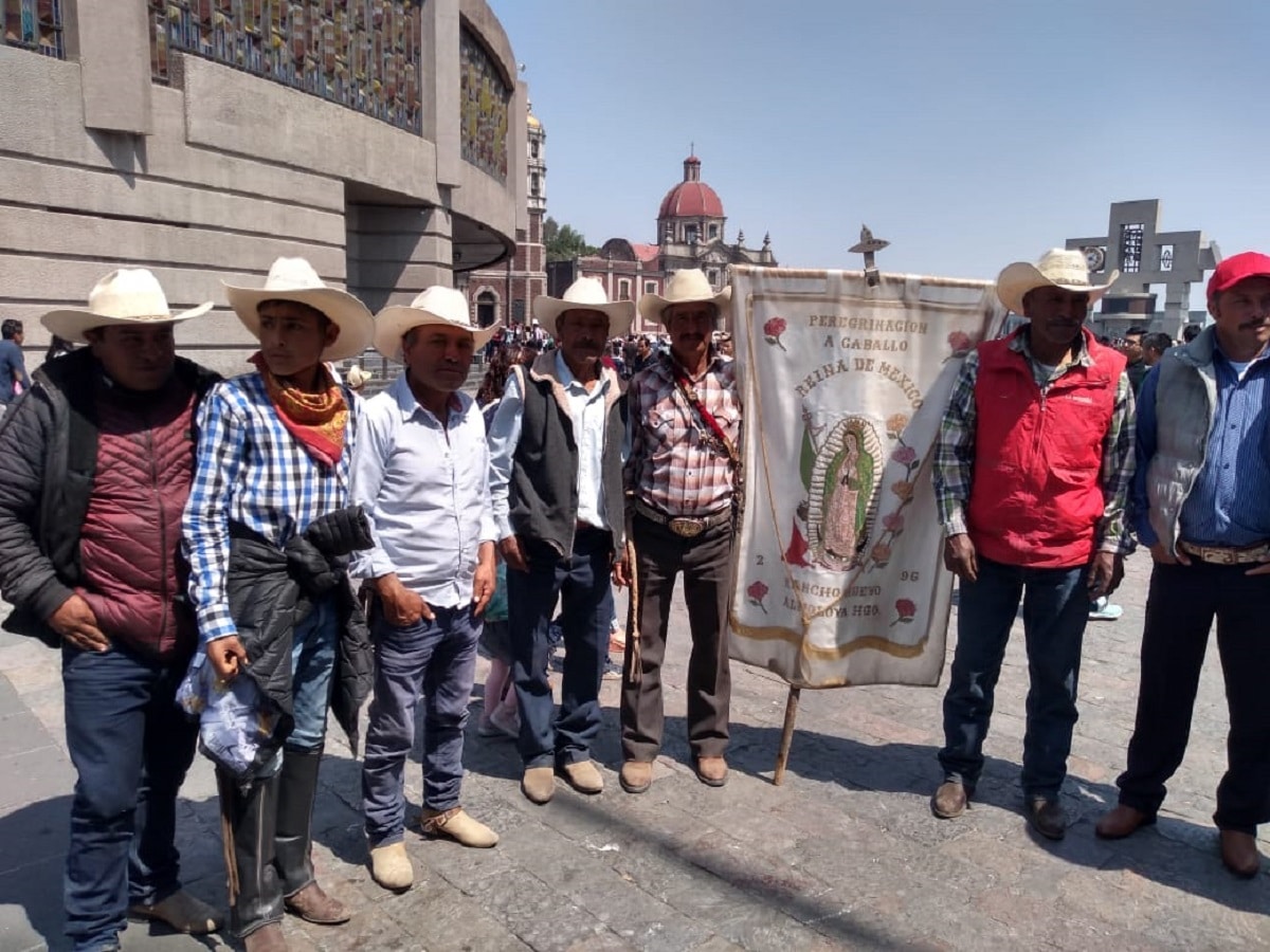 La peregrinación de jinetes a la Basílica de Guadalupe