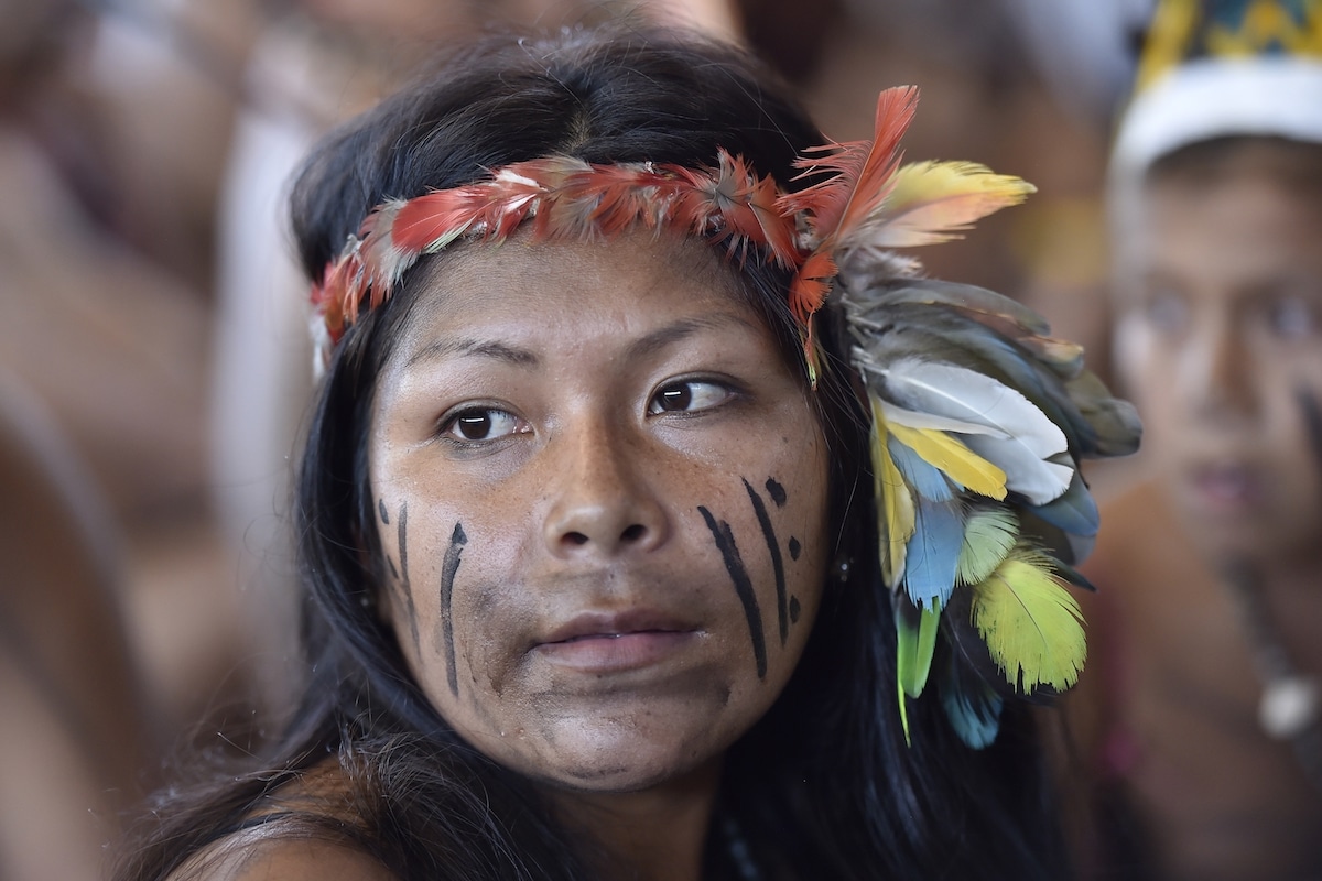 Representantes de los pueblos originarios de la Amazonia. Foto: L'Osservatore Romano