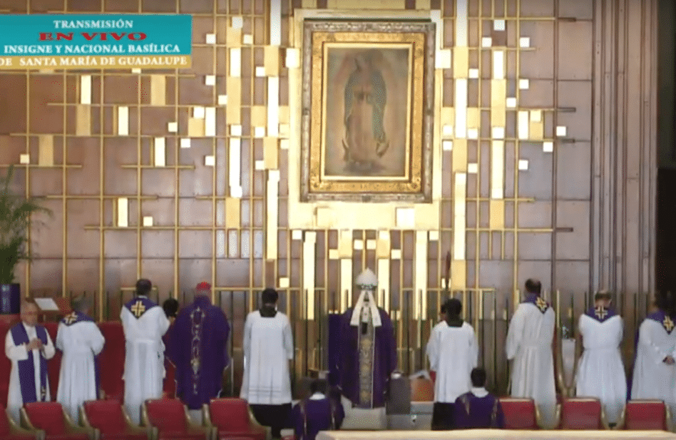 Ante coronavirus, Cardenal Aguiar dirige oración a la Virgen de Guadalupe