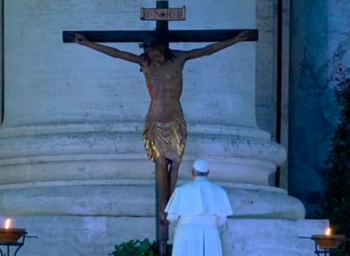 El Cristo milagroso de Roma al que el Papa Francisco le rezó