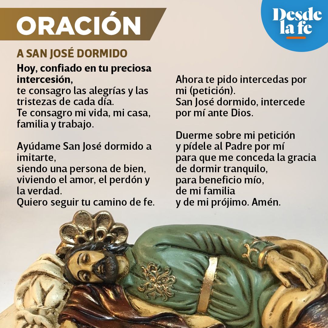 Oración a san José Dormido.