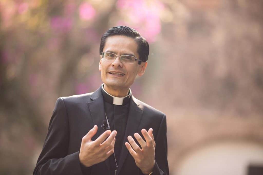 Monseñor Luis Manuel Pérez Raygoza, Obispo Auxiliar de la Arquidiócesis de México. Foto: María Langarica