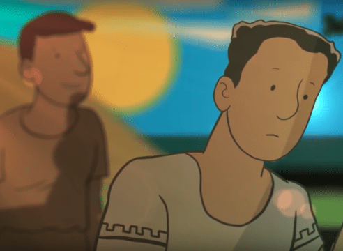 Esta película cuenta la vida de San Agustín con dibujos animados