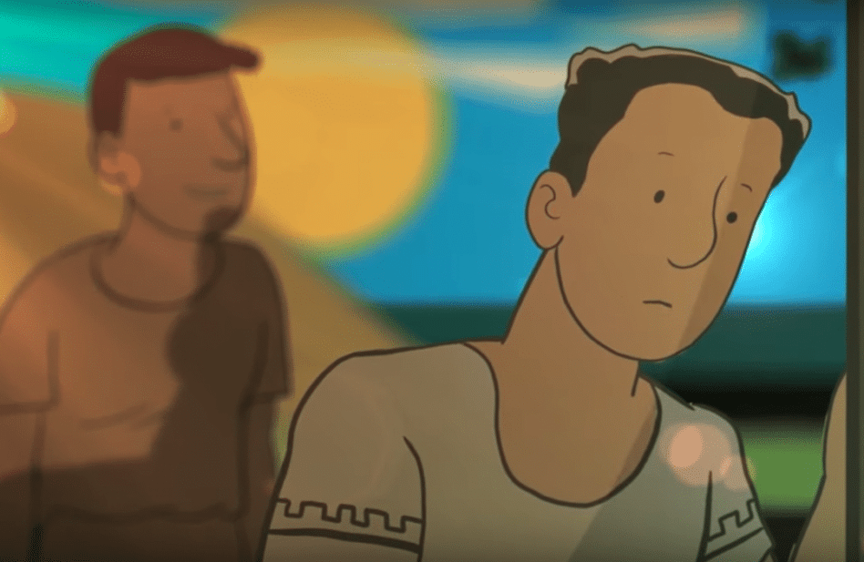 Esta película cuenta la vida de San Agustín con dibujos animados