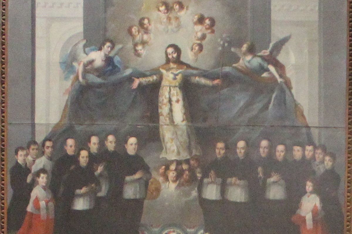 Pintura en honor a san José, por su intercesión a favor del cabildo guadalupano: Foto Cortesía INBG