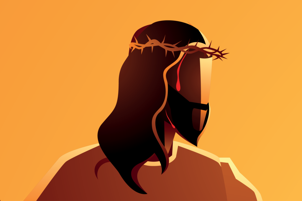 Jesús es coronado con espinas