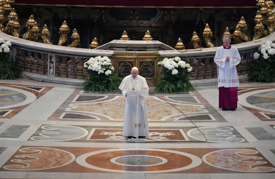 Mensaje de Pascua 2020 del Papa Francisco en la bendición Urbi et Orbi