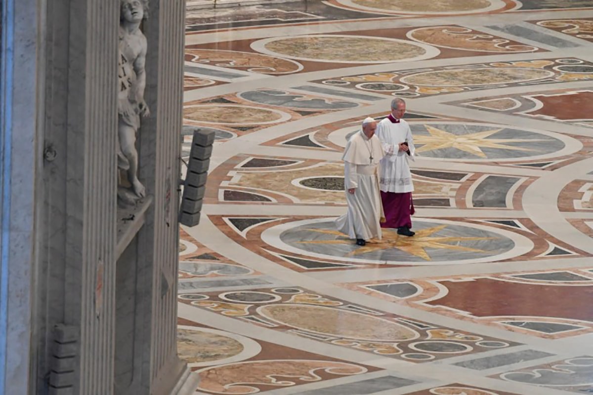 El Papa Francisco este Domingo de Resurrección. Foto: Vatican Media.
