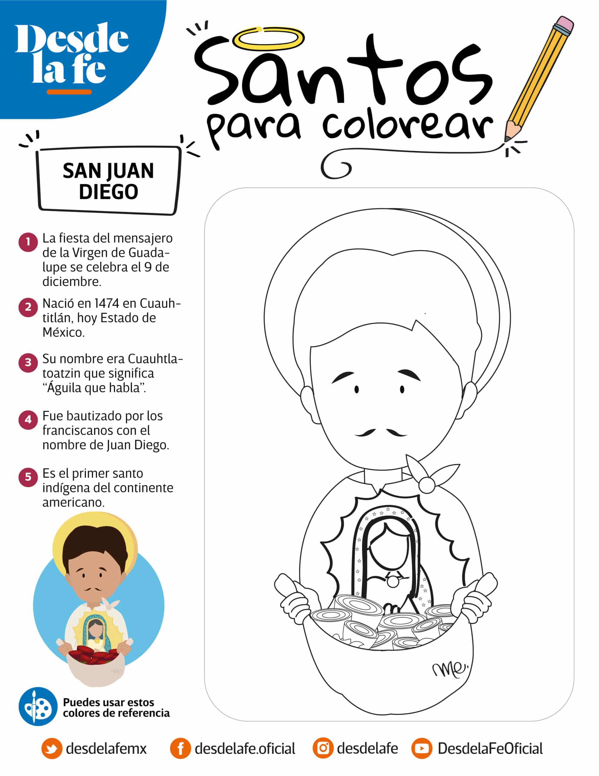 Dibujos de santos para colorear: Un álbum de regalo para los niños