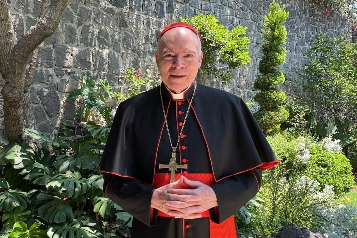 El Cardenal Carlos Aguiar, Arzobispo Primado de México. Archivo