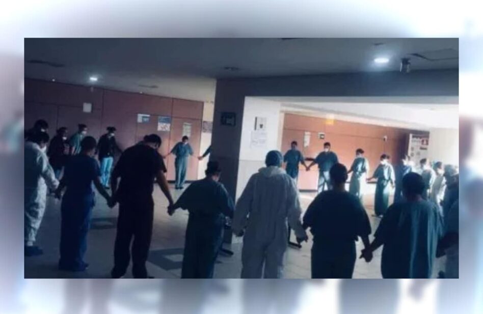 La fotografía que muestra la fe en un hospital COVID-19 de Tijuana