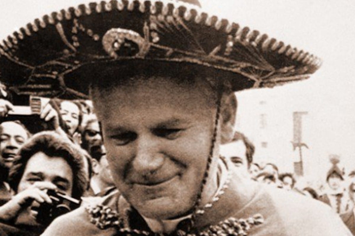 Juan Pablo II en su primera visita a México. Foto: conexionmigrante.com
