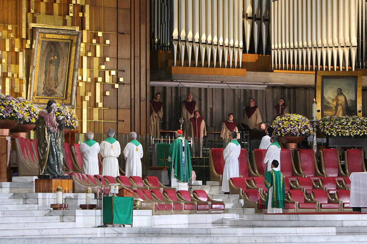 Santa Misa en la Basílica de Guadalupe. Foto: INBG/Cortesía.