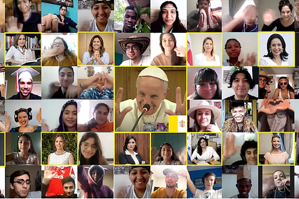 El Papa Francisco sostuvo ‘ciberencuentro’ mundial con jóvenes