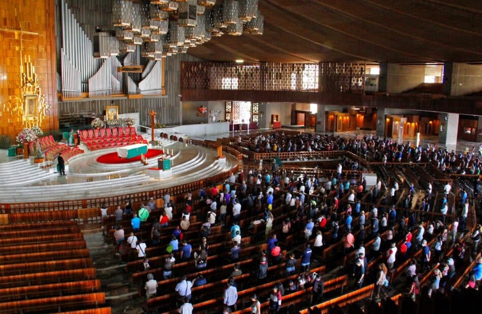 Así se celebran las Misas en Basílica de Guadalupe para evitar contagios