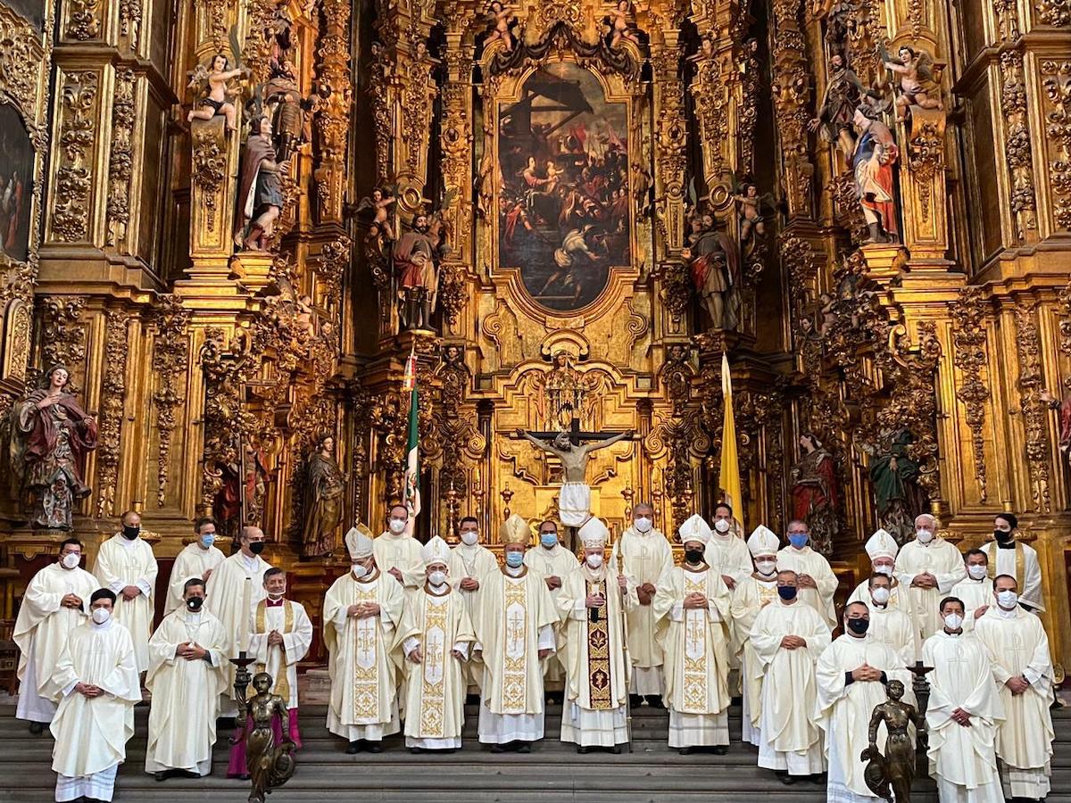 Misa Crismal en la Catedral de México. Foto: Jorge Luis Luna/Catedral Metropolitana