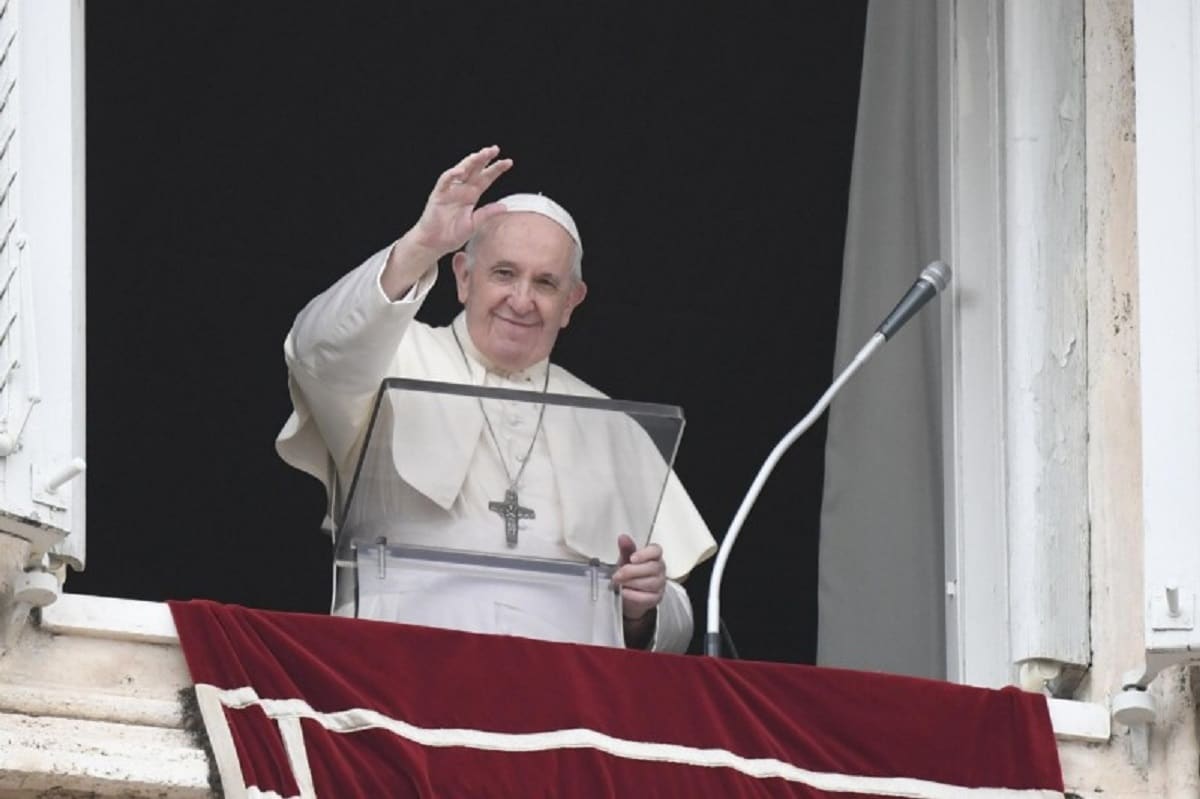 El Papa Francisco en el Ángelus. Foto. Vatican Media.