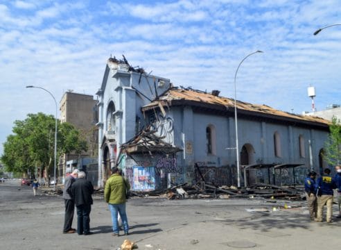 Estas son las iglesias quemadas en las manifestaciones de Chile