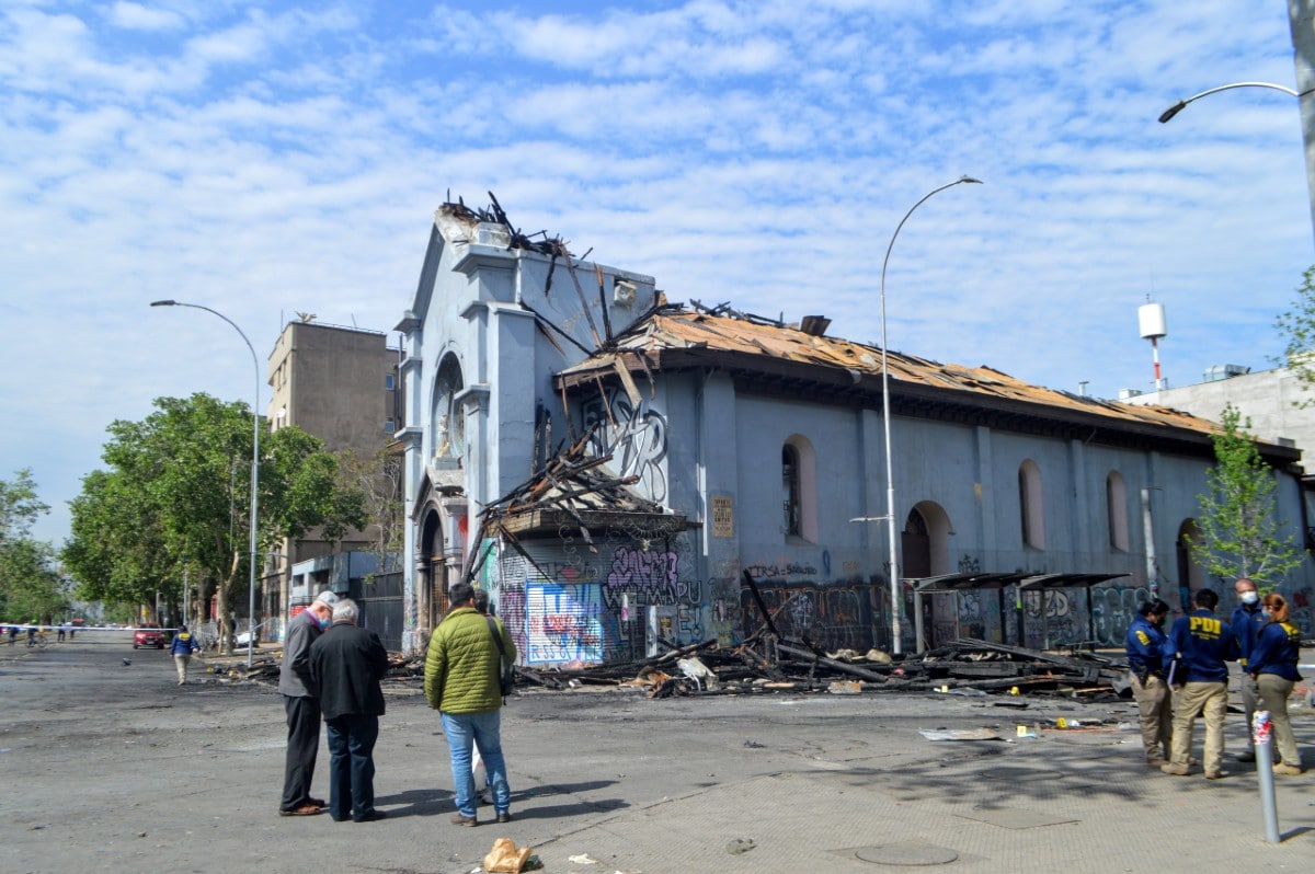 Estas son las iglesias quemadas en las manifestaciones de Chile