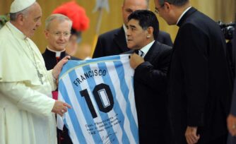 Los momentos del Papa Francisco y Maradona