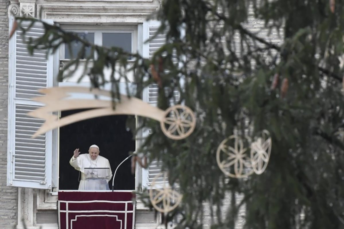 El Papa Francisco en el Ángelus del 6 de diciembre de 2020 donde habló sobre el significado de la conversión. Foto: Vatican Media.