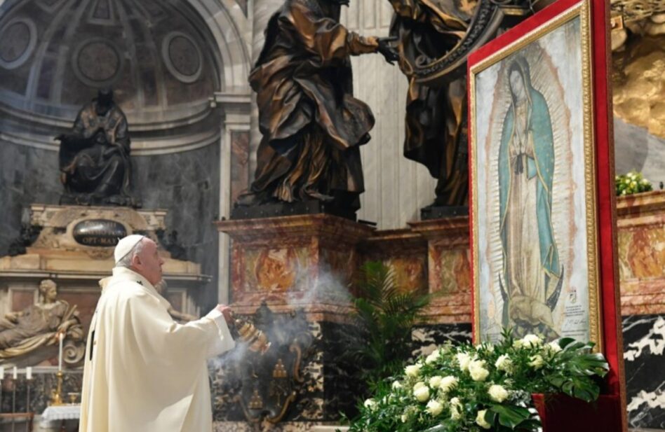 El Papa Francisco celebra en El Vaticano a la Virgen de Guadalupe