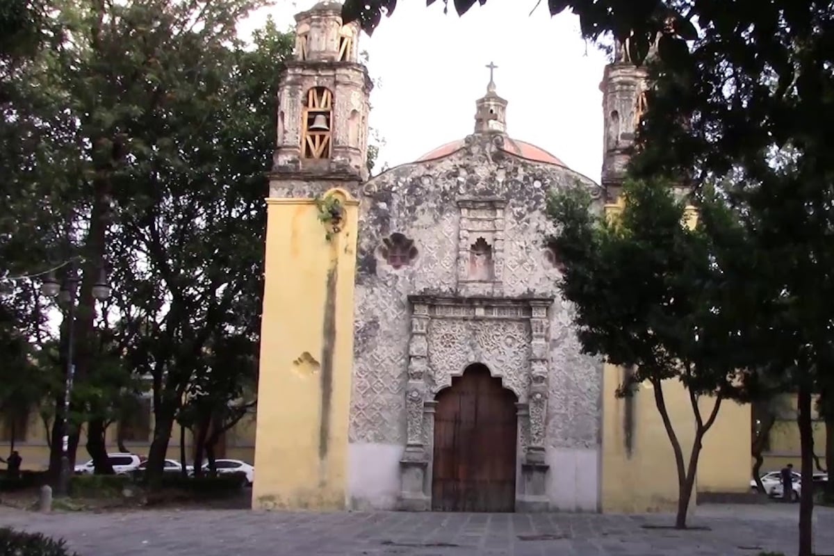 La Capilla de la Inmaculada Concepción, en Coyoacán, data del siglo XVI, una de las cuatro iglesias más antiguas de México. Foto: Google Sites