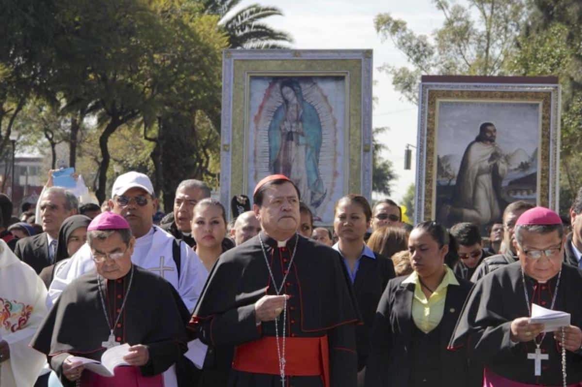 El Cardenal Norberto Rivera en la peregrinación 2016 de la Arquidiócesis Primada de México.