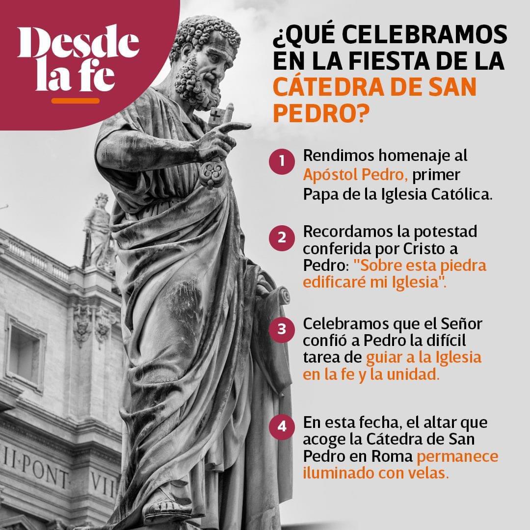 22 de febrero: Fiesta de la Cátedra de San Pedro. Lo que debes saber