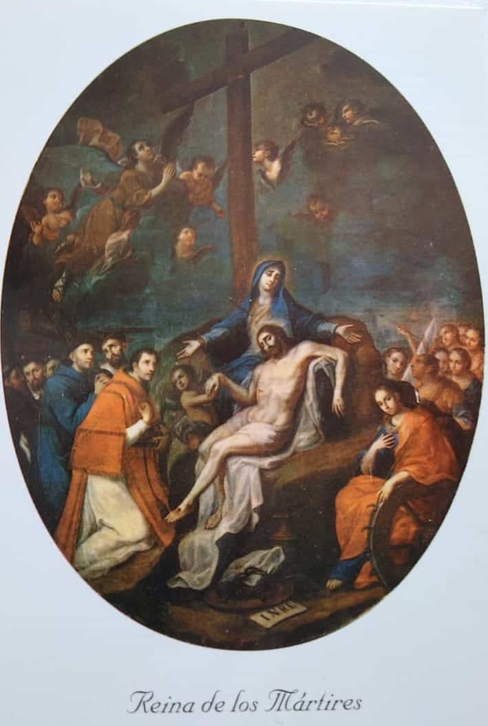 Pintura María Reina de los Mártires, de Miguel Cabrera