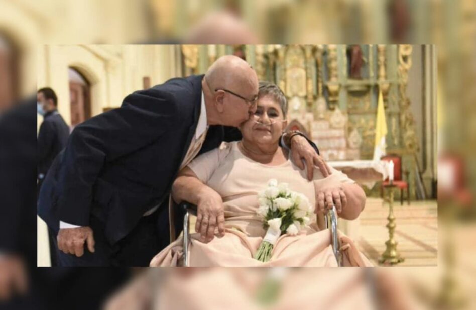 Vencieron el Covid y renovaron sus votos mientras luchan con el cáncer