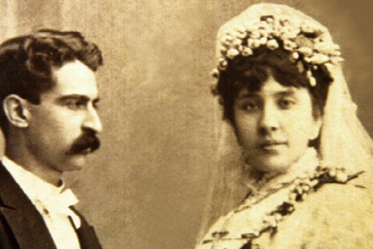 Concepción Cabrera y su esposo Francisco Armida.