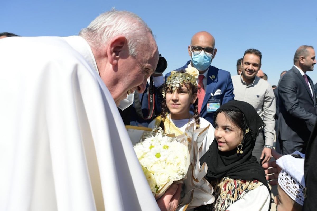 El Papa Francisco en su viaje apostólico a Irak. Foto: Vatican Media