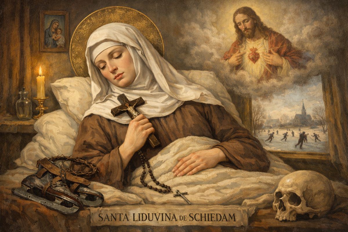 14 de abril: Santa Liduvina, patrona de los enfermos crónicos y de los patinadores