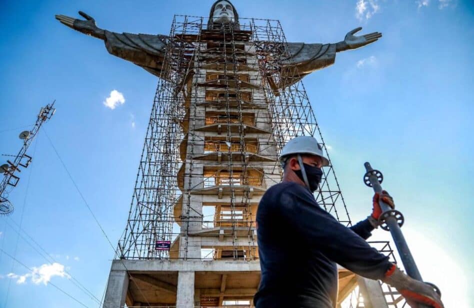 Construyen en Brasil un Cristo más alto que el de Río de Janeiro