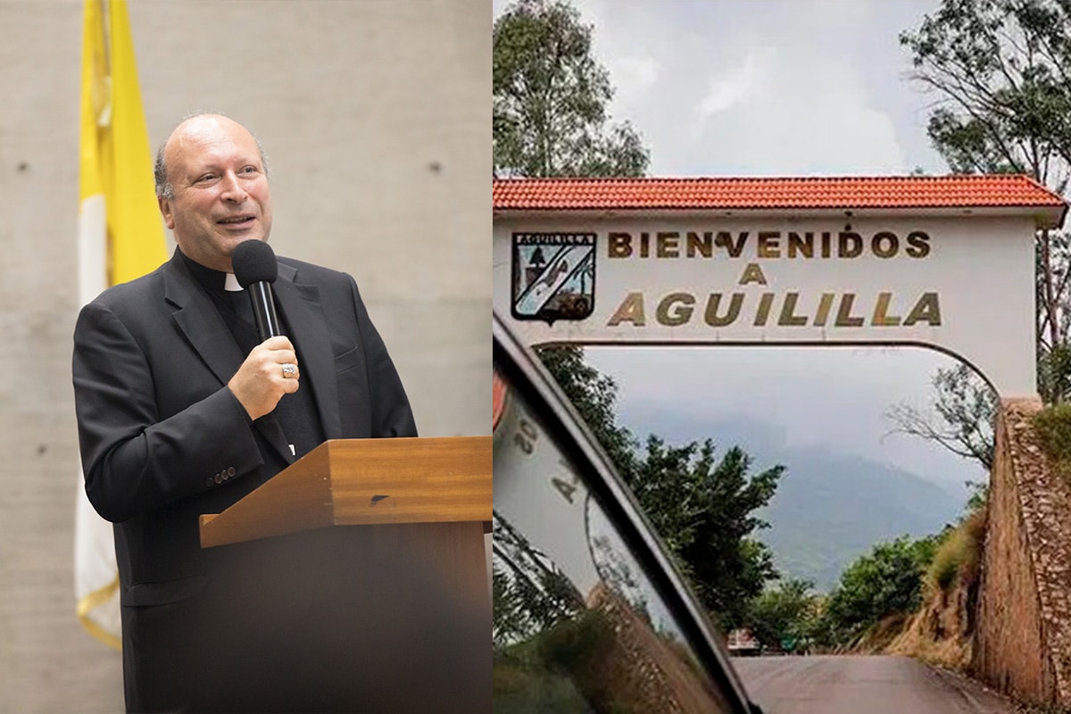 Itinerario de la vista del Nuncio Apostólico a Aguililla, Michoacán