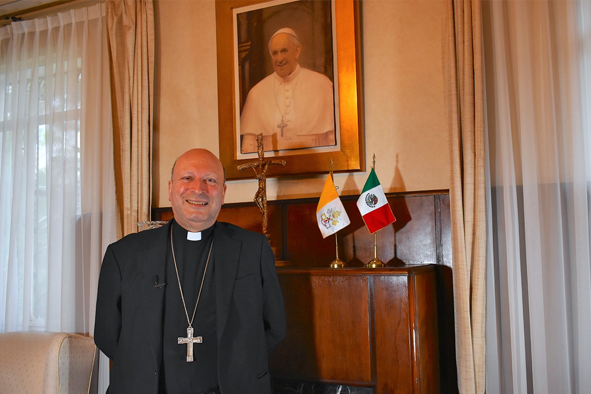 Mons. Franco Coppola, Nuncio Apostólico en México. Foto: Ricardo Sánchez