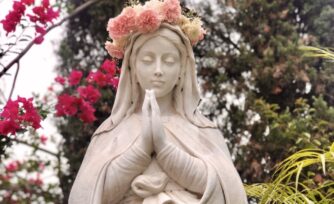 La hermosa relación entre la Virgen María y las flores