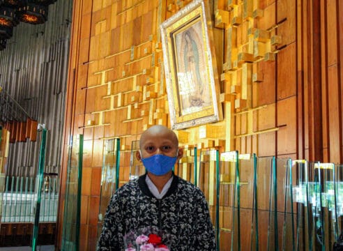 Viajó 1,600 km para cumplir su sueño de visitar a la Virgen de Guadalupe