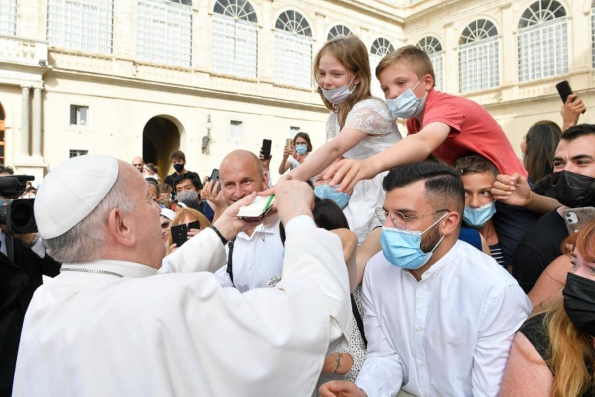 El Papa Francisco en Audiencia General. Foto: Vatican Media.