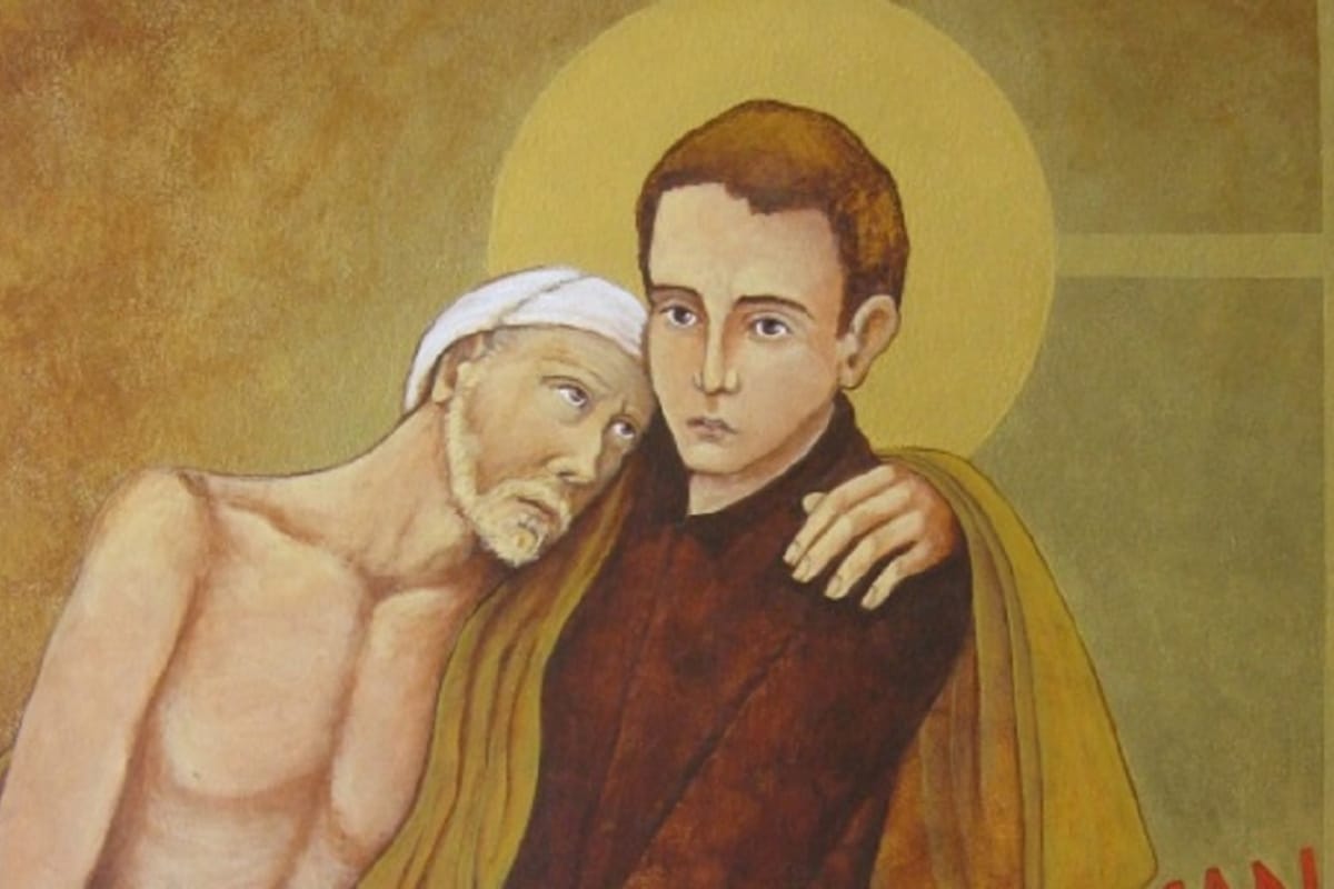 San Luis Gonzaga contrajo la peste al cuidar a un hombre enfermo con ese padecimiento. Imagen: Jesuitasru.org