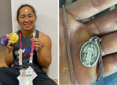 Levantó dos medallas: el primer oro para Filipinas y una de la Virgen María