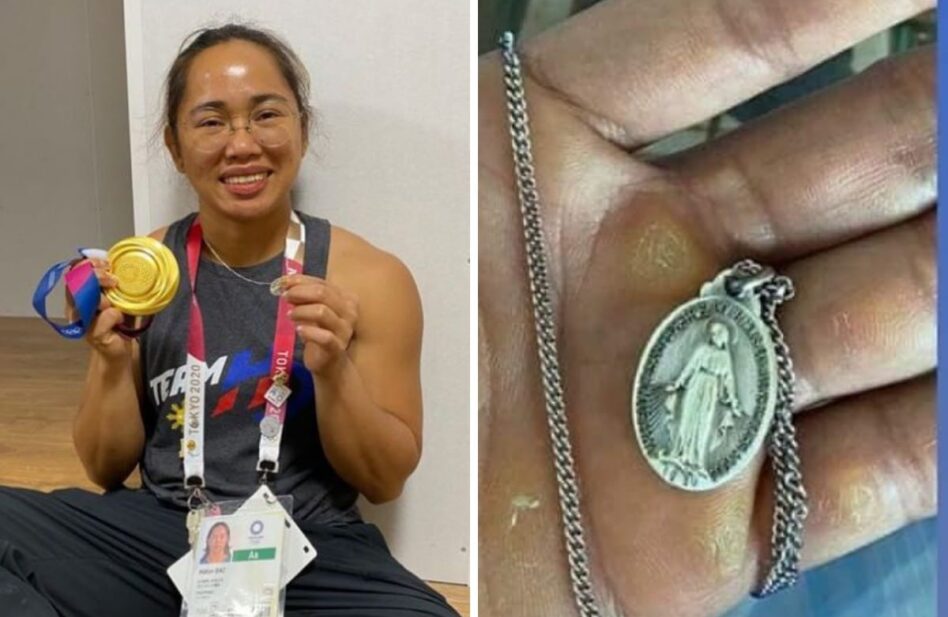 Levantó dos medallas: el primer oro para Filipinas y una de la Virgen María