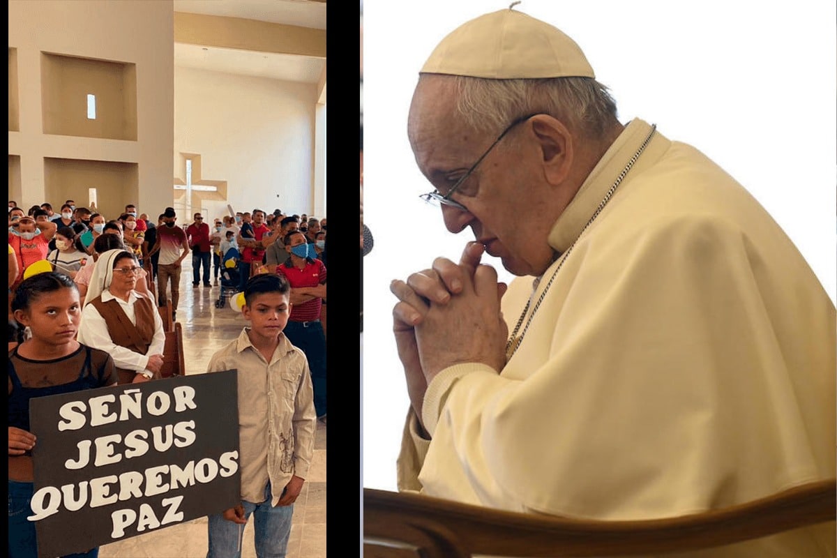 Mensaje del Papa Francisco a la comunidad de Aguililla, Michoacán.