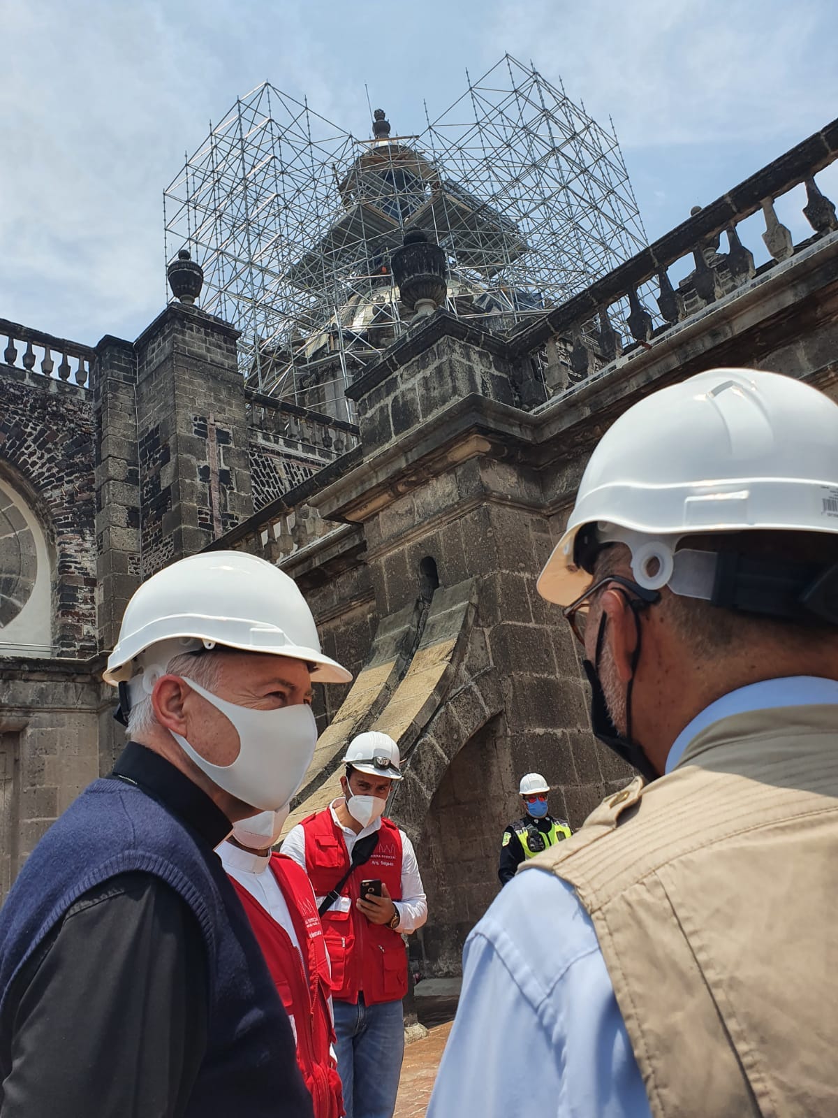 La cúpula de la Catedral Metropolitana, hoy en restauración, es obra de Manuel Tolsá.