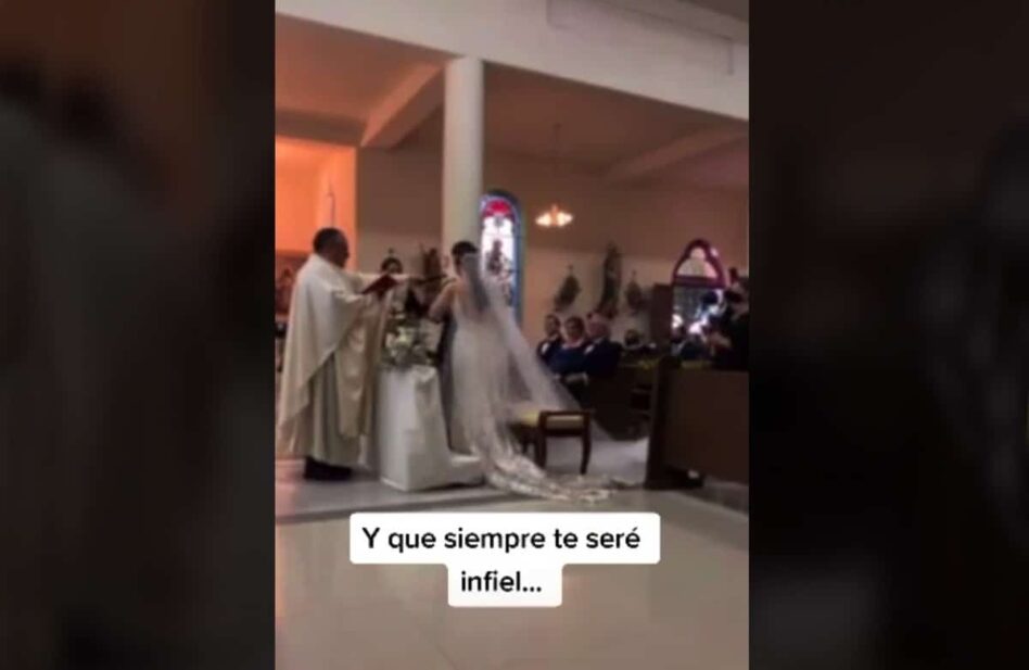 "Siempre te seré infiel". Novio se equivoca en su boda. ¿Qué pasó ahí?