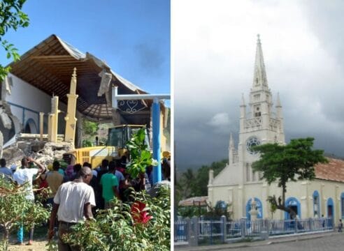 Sismo en Haití: Con su parroquia en ruinas, comunidad llora a sus muertos