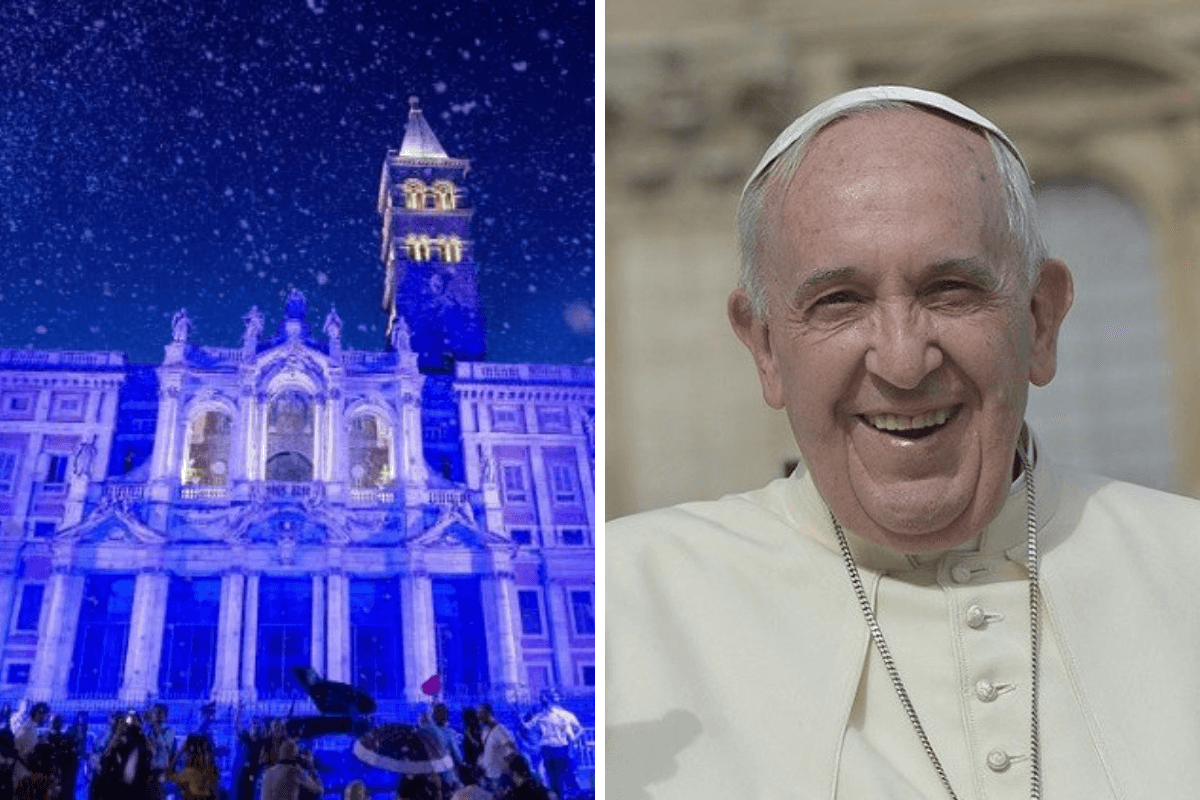 La evocación del milagro de Nuestra Señora de las Nieves en la Basílica de Santa María la Mayor, fue dedicada al "corazón generoso del Papa Francisco".