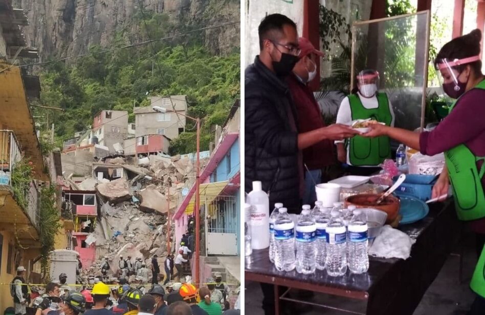 Ante temor a deslaves, vecinos del Chiquihuite duermen en las parroquias